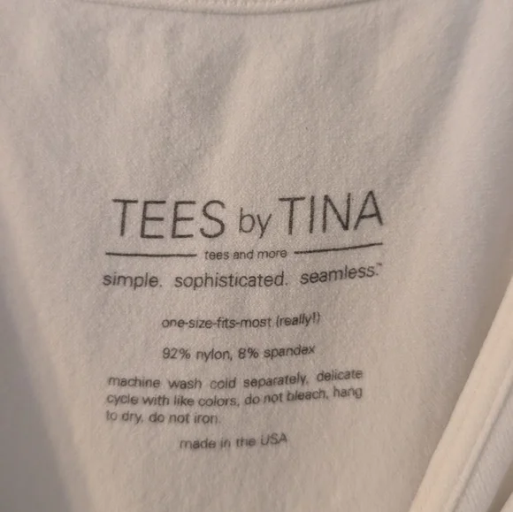 Tees by Tina High Low White Two Layer Dress - Picture 5 of 7